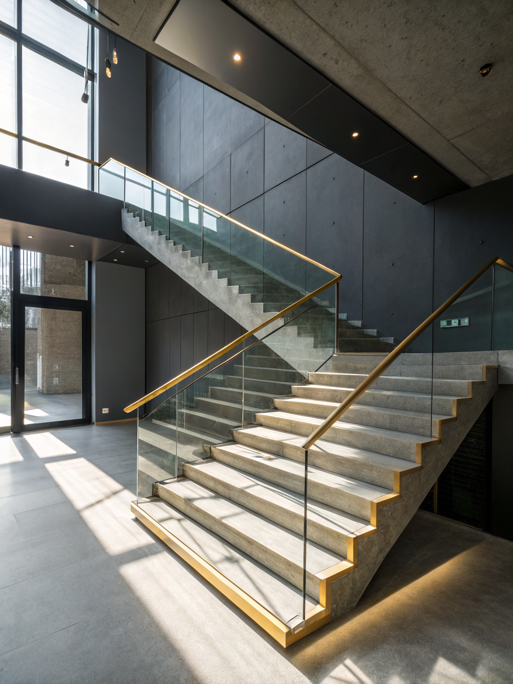 Sculptural staircase detail