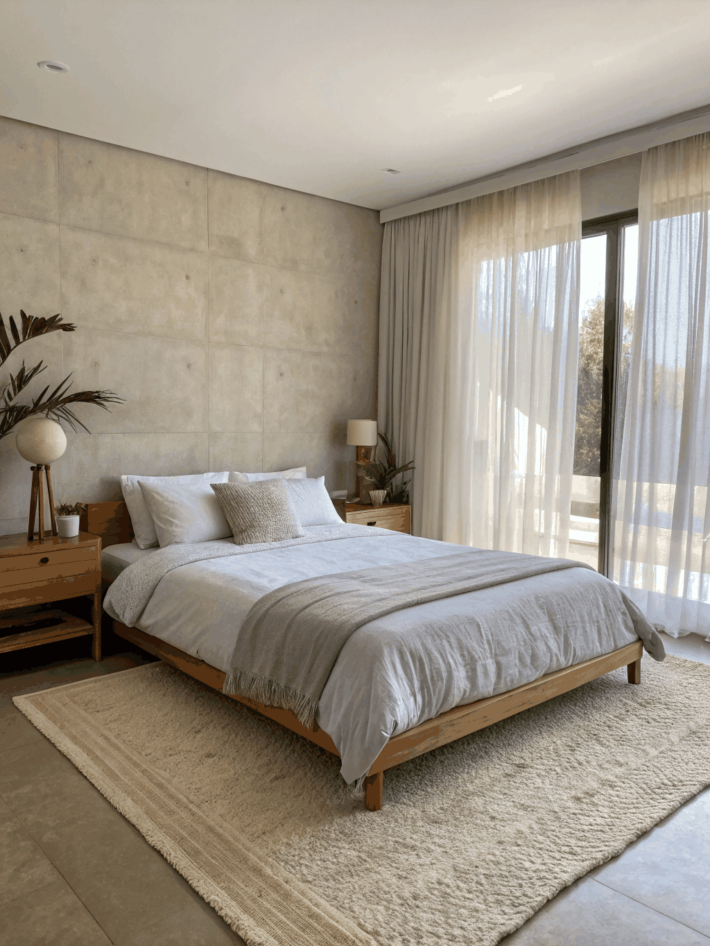 Serene master bedroom with minimalist design